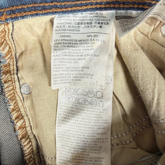 Levis Womens‎ 512 Perfectly Slimming Straight Leg Jeans Blue Mid Rise 10M 30x32 - Picture 3 of 12